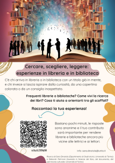 Informazioni e QR code di accesso al questionario