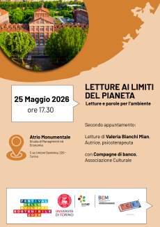 Locandina evento "Letture ai limiti del pianeta"
