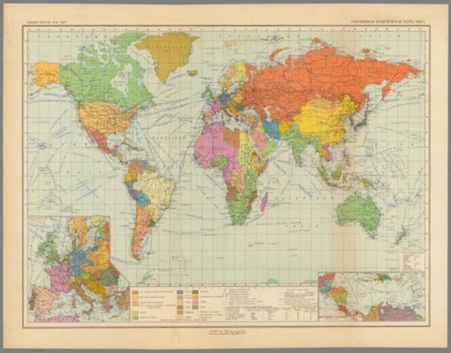 Immagine di vecchia cartina geografica