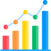 Icona con un grafico stilizzato