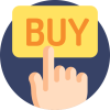 Dito che clicca su un pulsante di acquisto